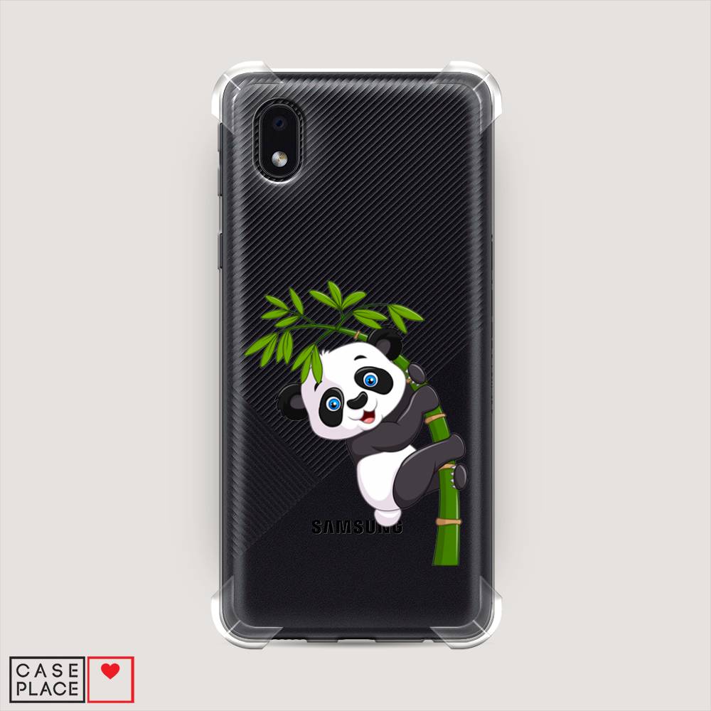 

Чехол Awog на Samsung Galaxy A01 Core / Самсунг A01 Core "Панда на бамбуке", Белый;черный;зеленый, 2101251-1