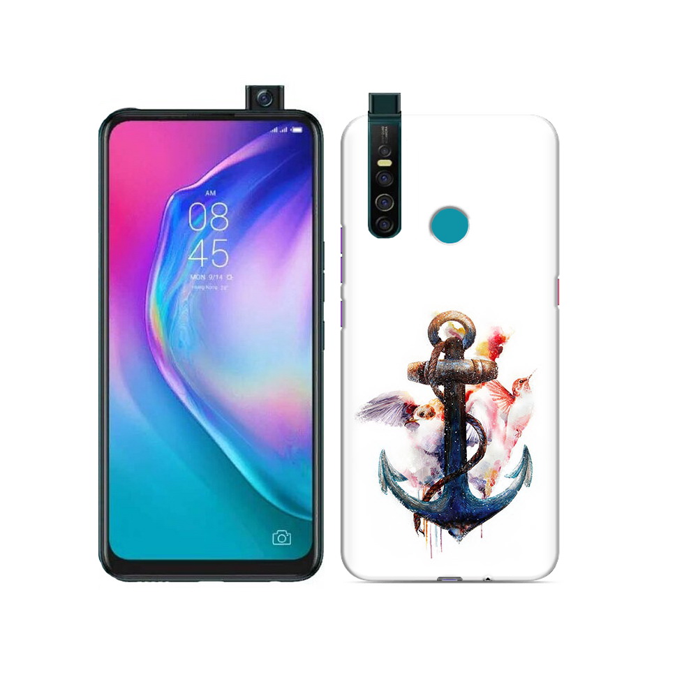 

Чехол MyPads Tocco для Tecno Camon 15 Pro якорь с птицами, Прозрачный, Tocco