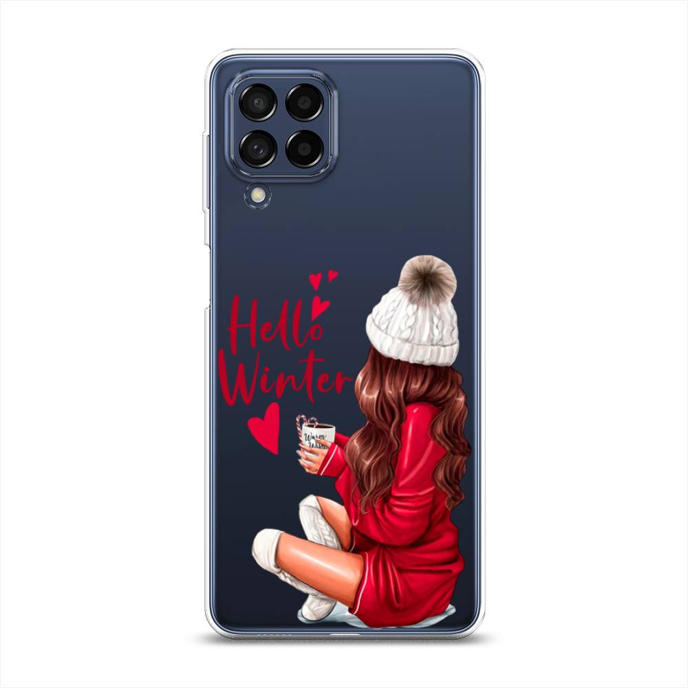 

Чехол на Samsung Galaxy M53 "Hello winter", Красный;белый;коричневый, 2105850-5