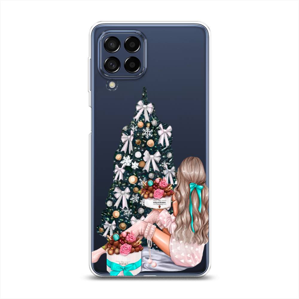 

Чехол на Samsung Galaxy M53 "New Year", Зеленый;бежевый;голубой, 2105850-5