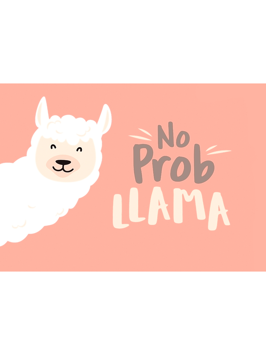 

Постер DRABS А2 Нет prob лама