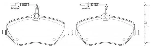 

Комплект тормозных колодок NiBK PN0470W