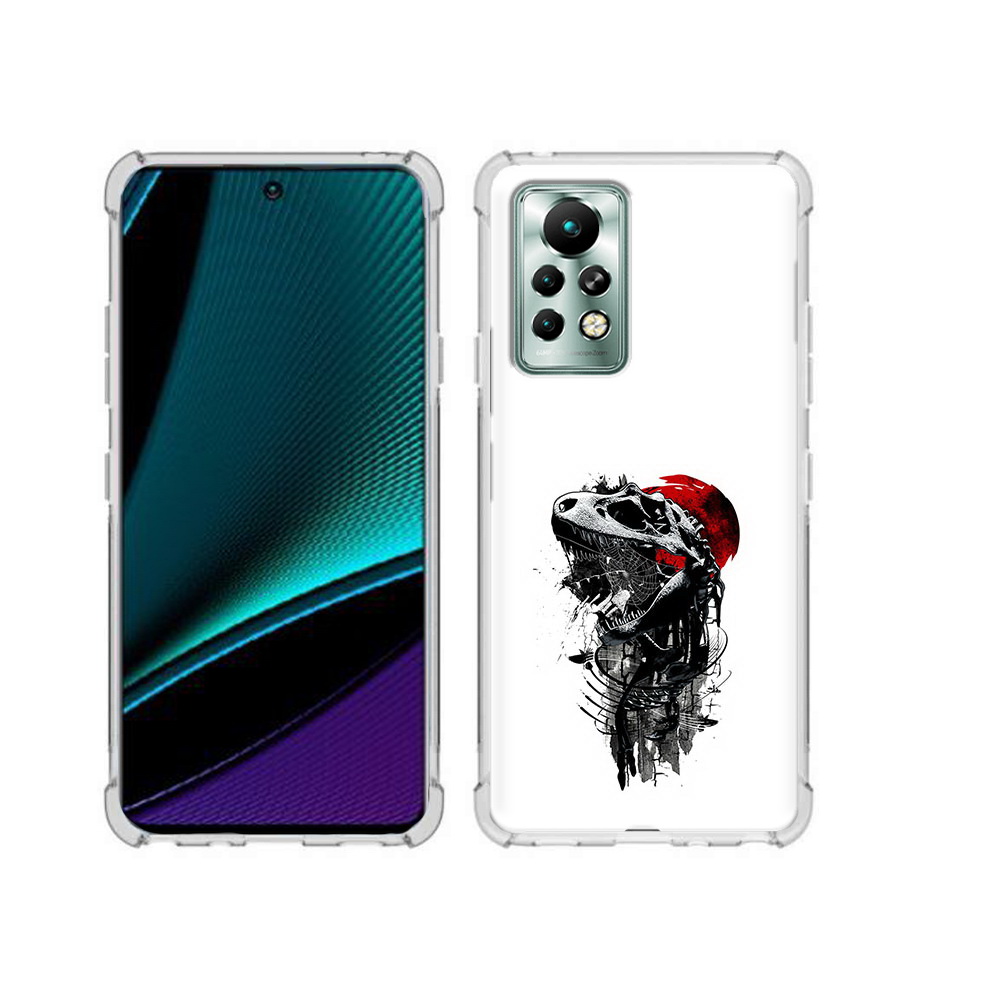 

Чехол MyPads Tocco для Infinix Note 11 Pro вымерший динозавр, Прозрачный, Tocco