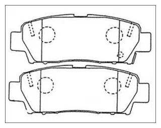 

Комплект тормозных колодок NiBK PN1323
