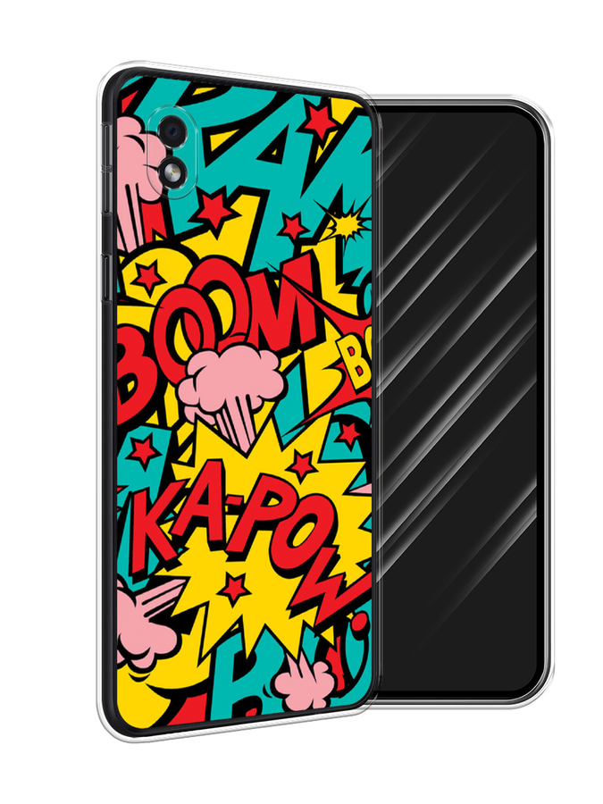 

Чехол Awog на Samsung Galaxy A01 Core / Самсунг A01 Core "Постер pop art", Голубой;желтый;красный, 2101250-9