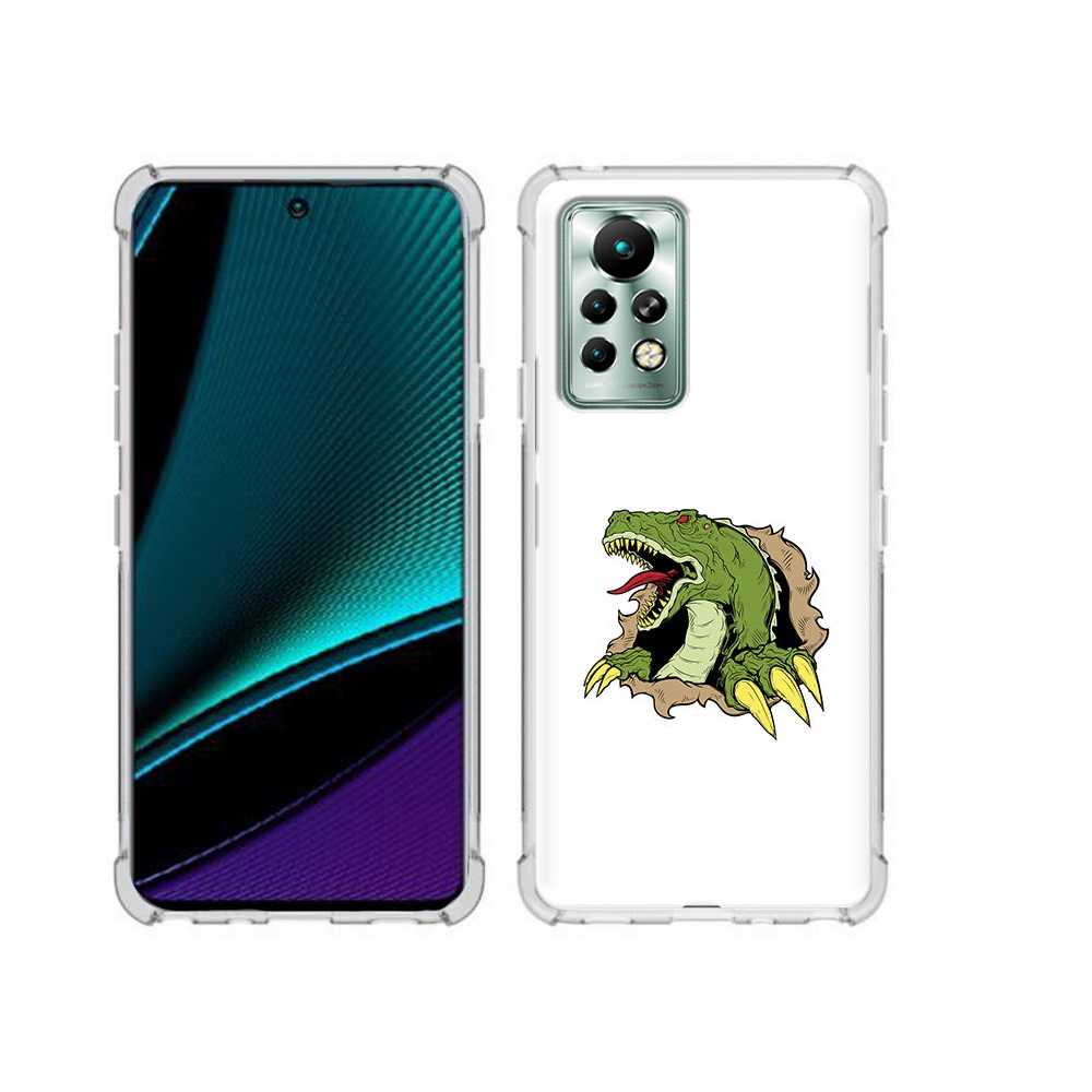

Чехол MyPads Tocco для Infinix Note 11 Pro годзила, Прозрачный, Tocco