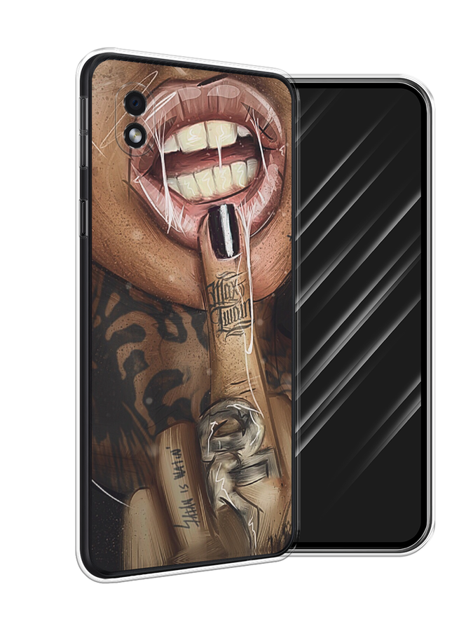

Чехол Awog на Samsung Galaxy A01 Core / Самсунг A01 Core "Девушка с татуировками", Бежевый;розовый;черный, 2101250-9
