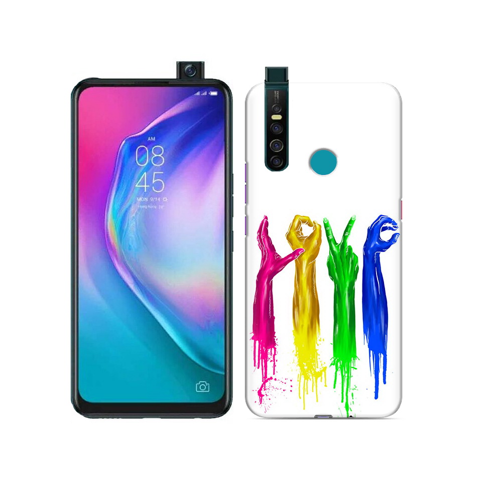 

Чехол MyPads Tocco для Tecno Camon 15 Pro яркие руки love, Прозрачный, Tocco