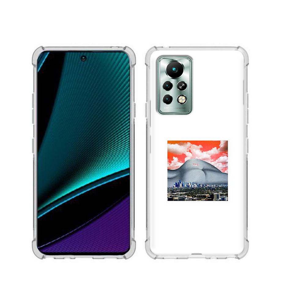 

Чехол MyPads Tocco для Infinix Note 11 Pro город с девушкой на фоне, Прозрачный, Tocco
