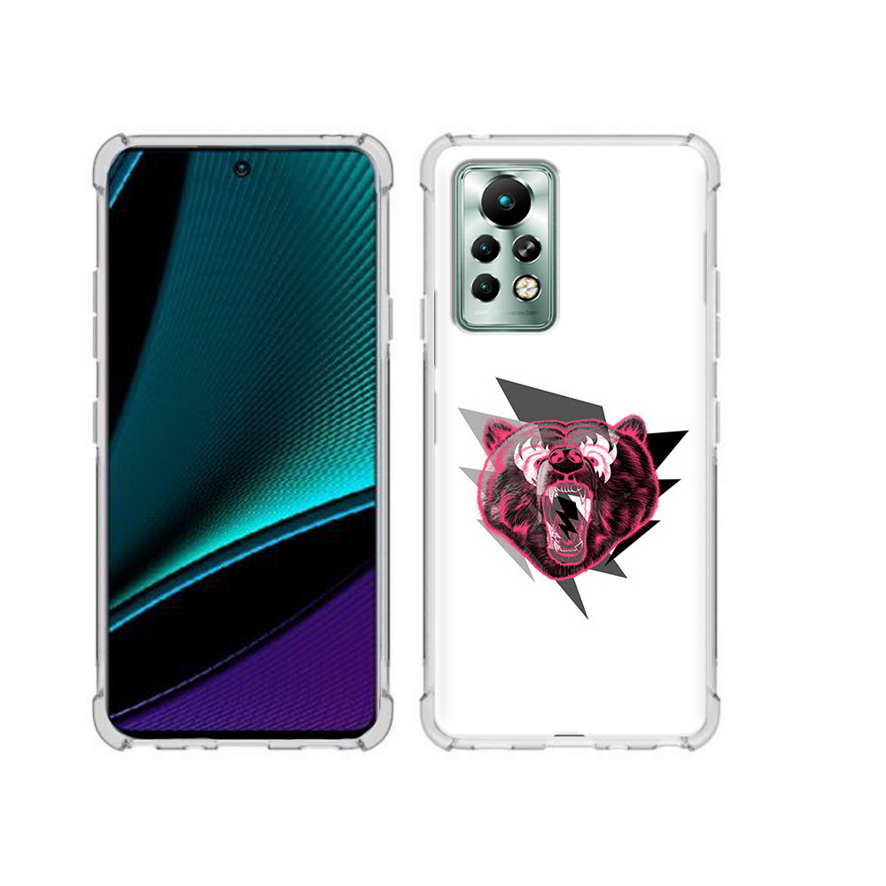 

Чехол MyPads Tocco для Infinix Note 11 Pro грозовой медведь, Прозрачный, Tocco