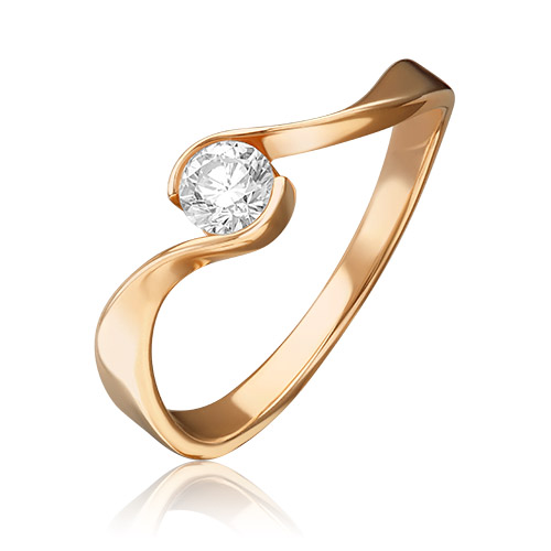 

Кольцо из красного золота с бриллиантом р. 17,5 PLATINA jewelry 01-0733-00-101-1110-30, 01-0733-00-101-1110-30