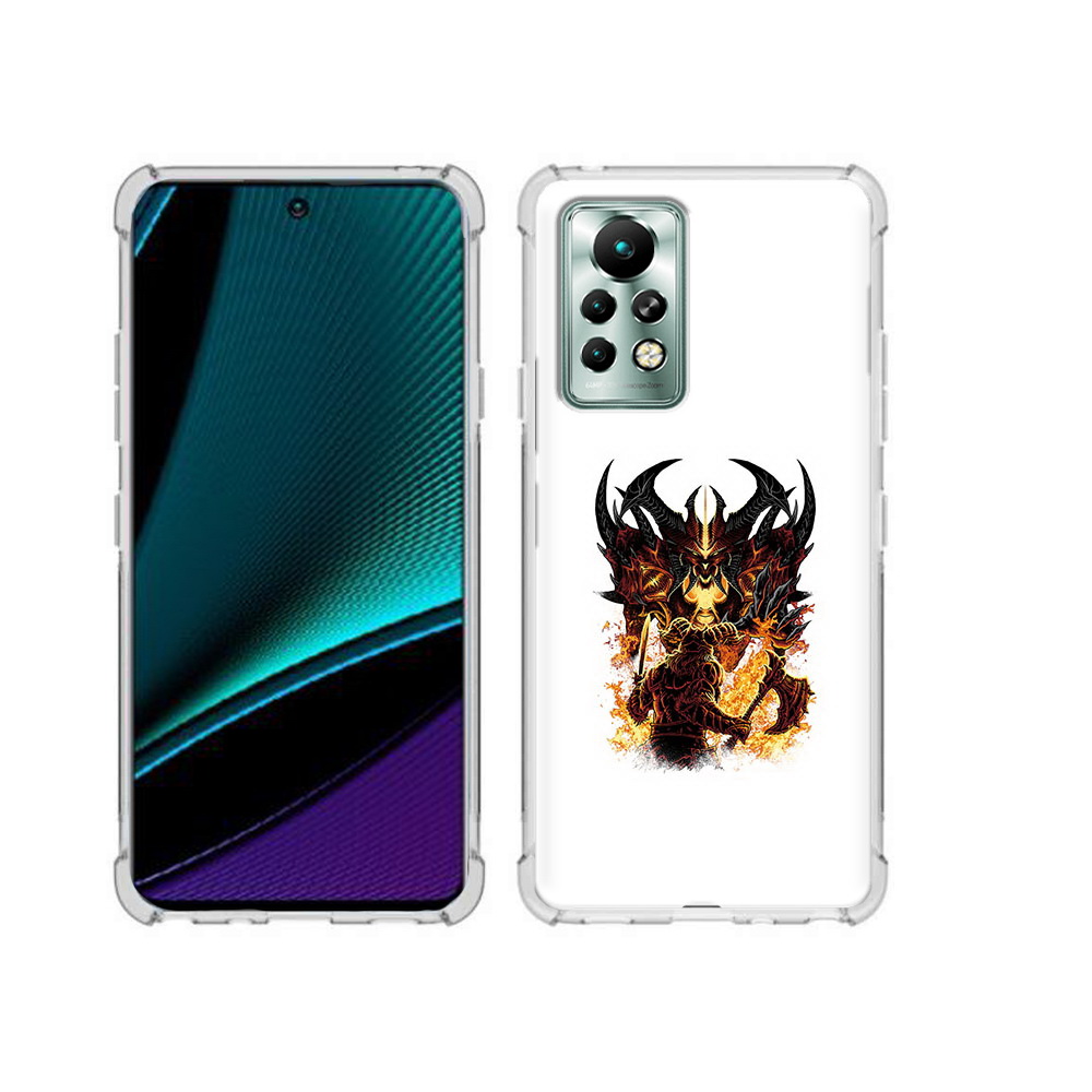 

Чехол MyPads Tocco для Infinix Note 11 Pro демон shadow fiend, Прозрачный, Tocco
