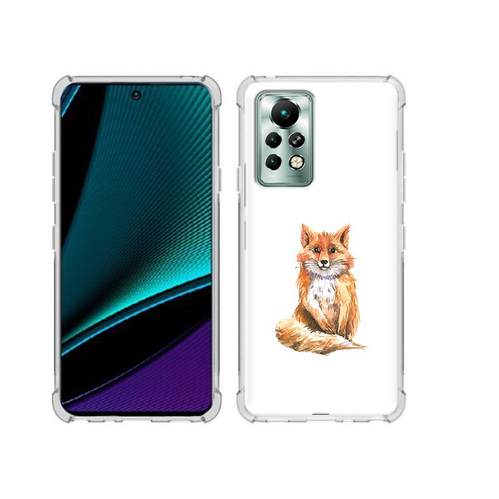 

Чехол MyPads Tocco для Infinix Note 11 Pro детская лиса, Прозрачный, Tocco