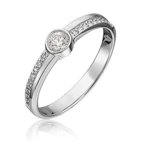 

Кольцо из белого золота с бриллиантом р. 16 PLATINA jewelry 01-0742-00-101-1120-30, 01-0742-00-101-1120-30