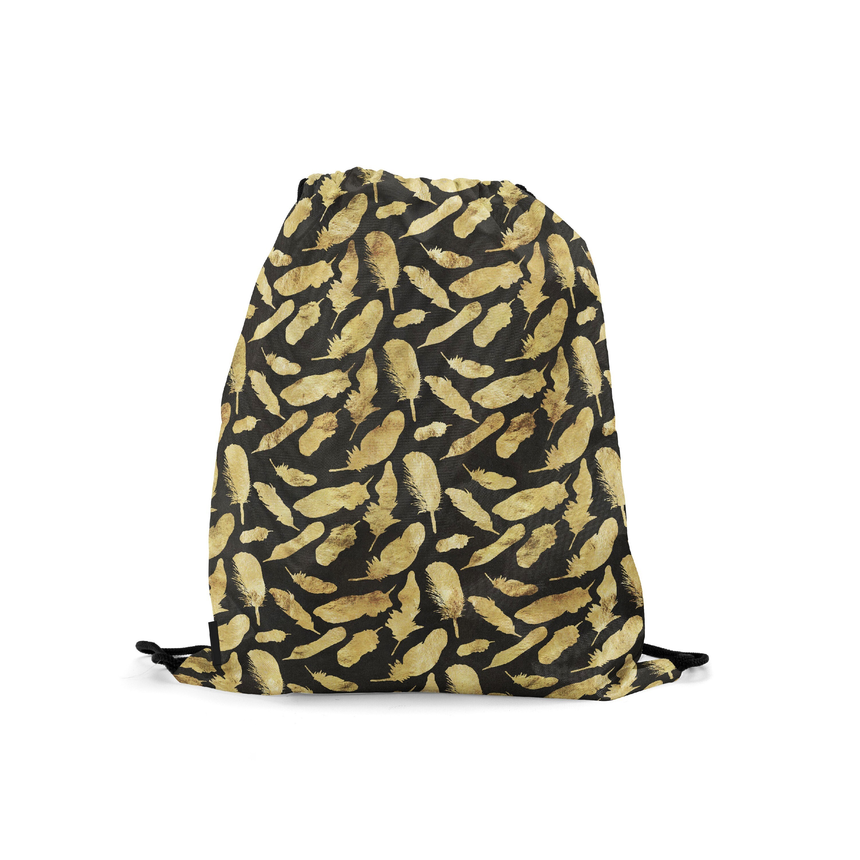 

Мешок-рюкзак для сменной обуви Burnettie FeathersMutedGoldBlackPaper, Коричневый