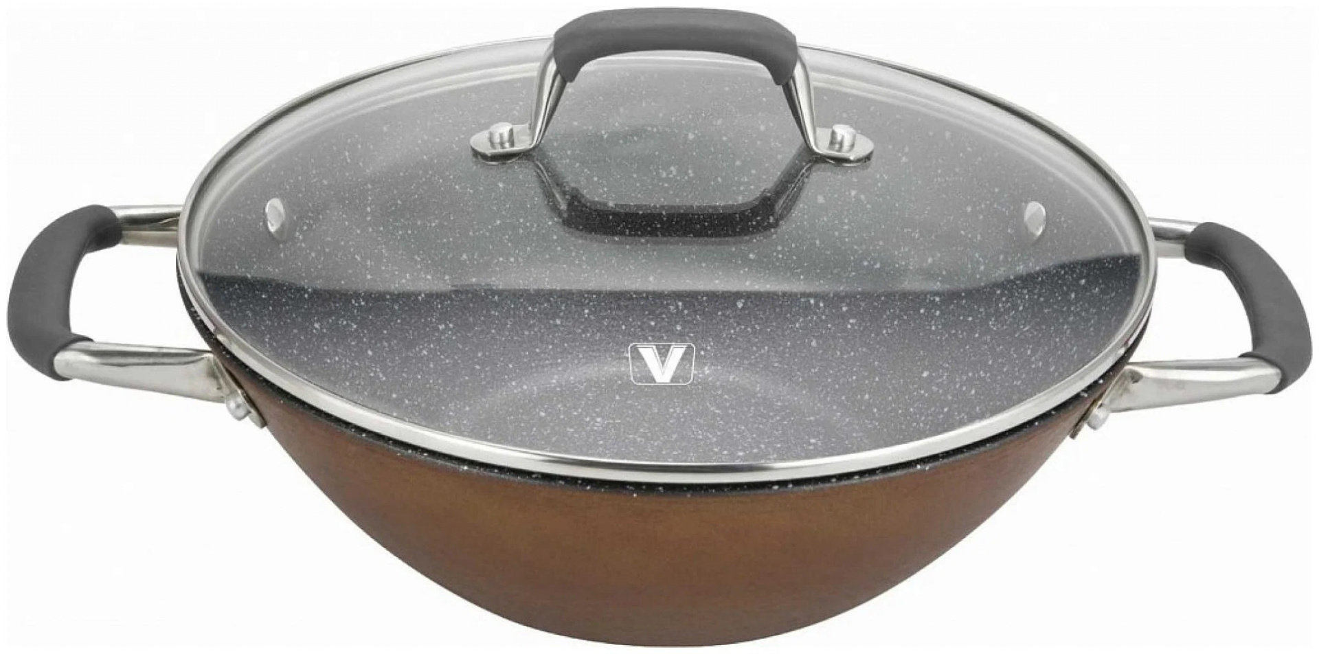 Сковорода-вок Vitesse VS-2334, с крышкой, 28 см