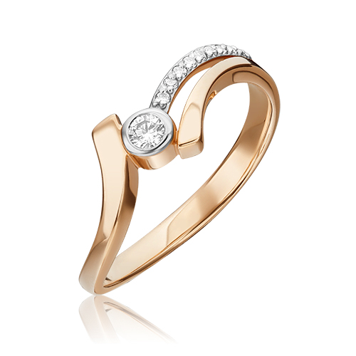 

Кольцо из красного золота с бриллиантом р. 16 PLATINA jewelry 01-0753-00-101-1110-30, 01-0753-00-101-1110-30
