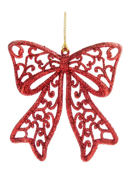 

Подвесное украшение Christmas "Подарок" 0.2x8x8.5 см полипропилен красный