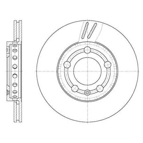 

Тормозной диск передний Remsa 670910 для Skoda Fabia I,II; VW Fox, Polo