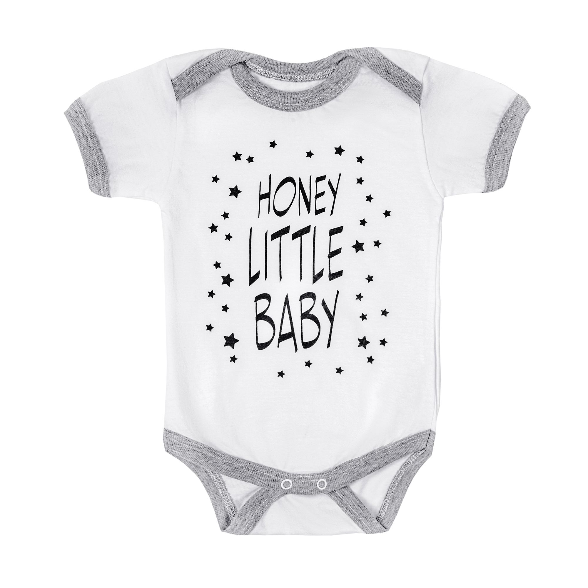 

Боди детское с коротким рукавом Amarobaby р.74, HONEY LITTLE BABY КР