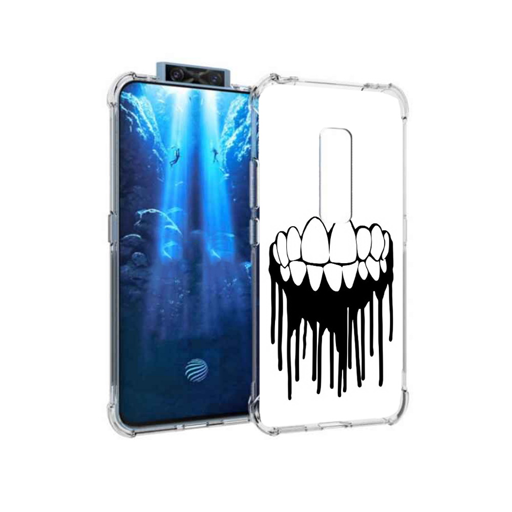 

Чехол MyPads Tocco для Vivo V17 Pro зубы (PT226965.387.372), Прозрачный, Tocco