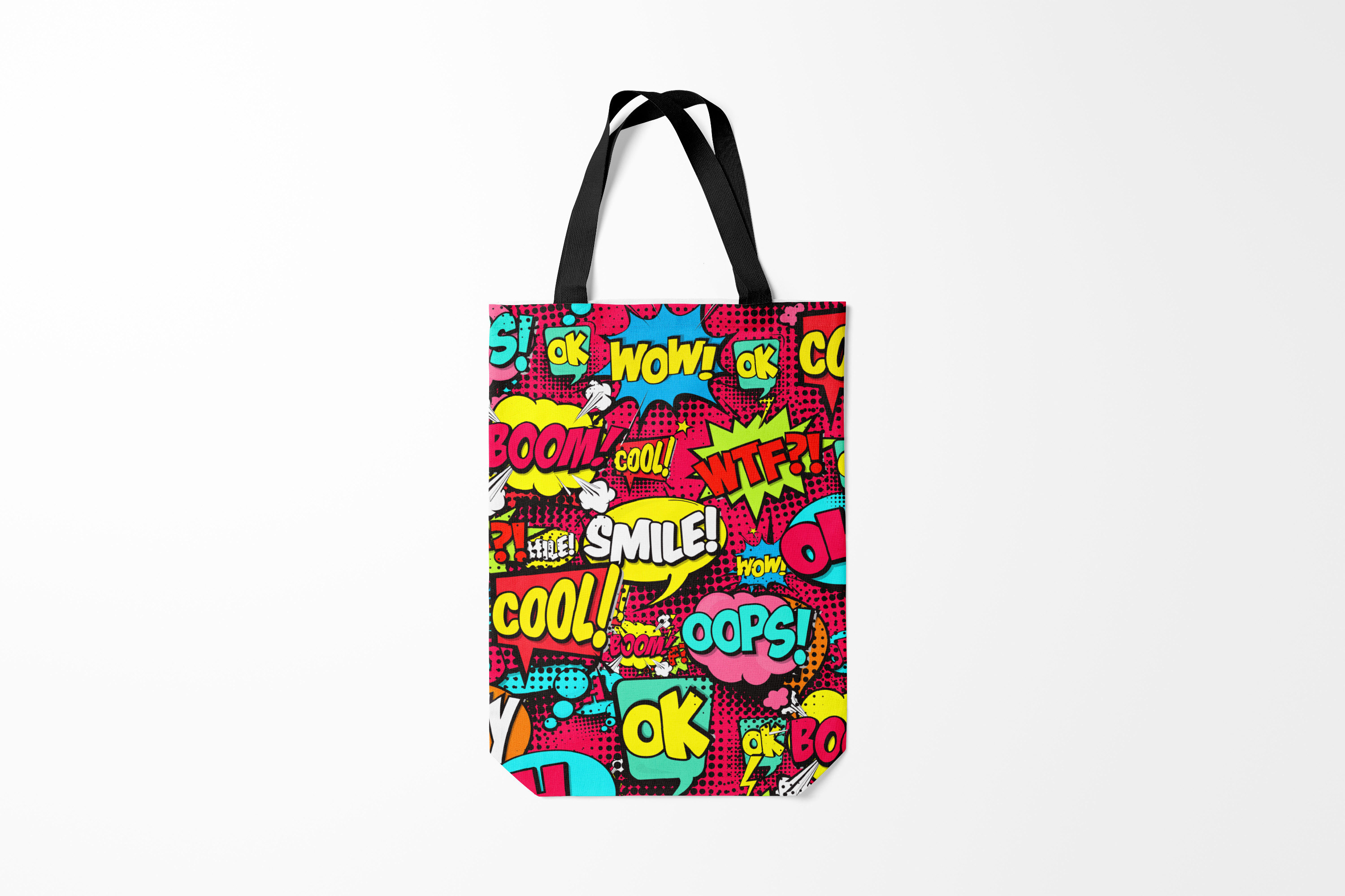 

Сумка шoппер унисекс Burnettie Модные Стиль pop art, красный, Модные Стиль pop art