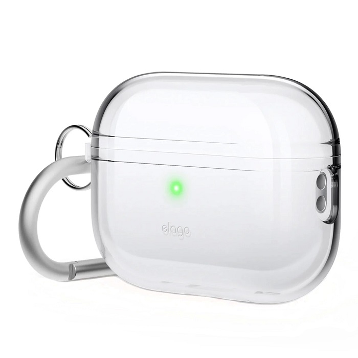 

Чехол Elago Hang Case Clear для зарядного кейса AirPods Pro, Прозрачный, Hang Case для зарядного кейса AirPods Pro