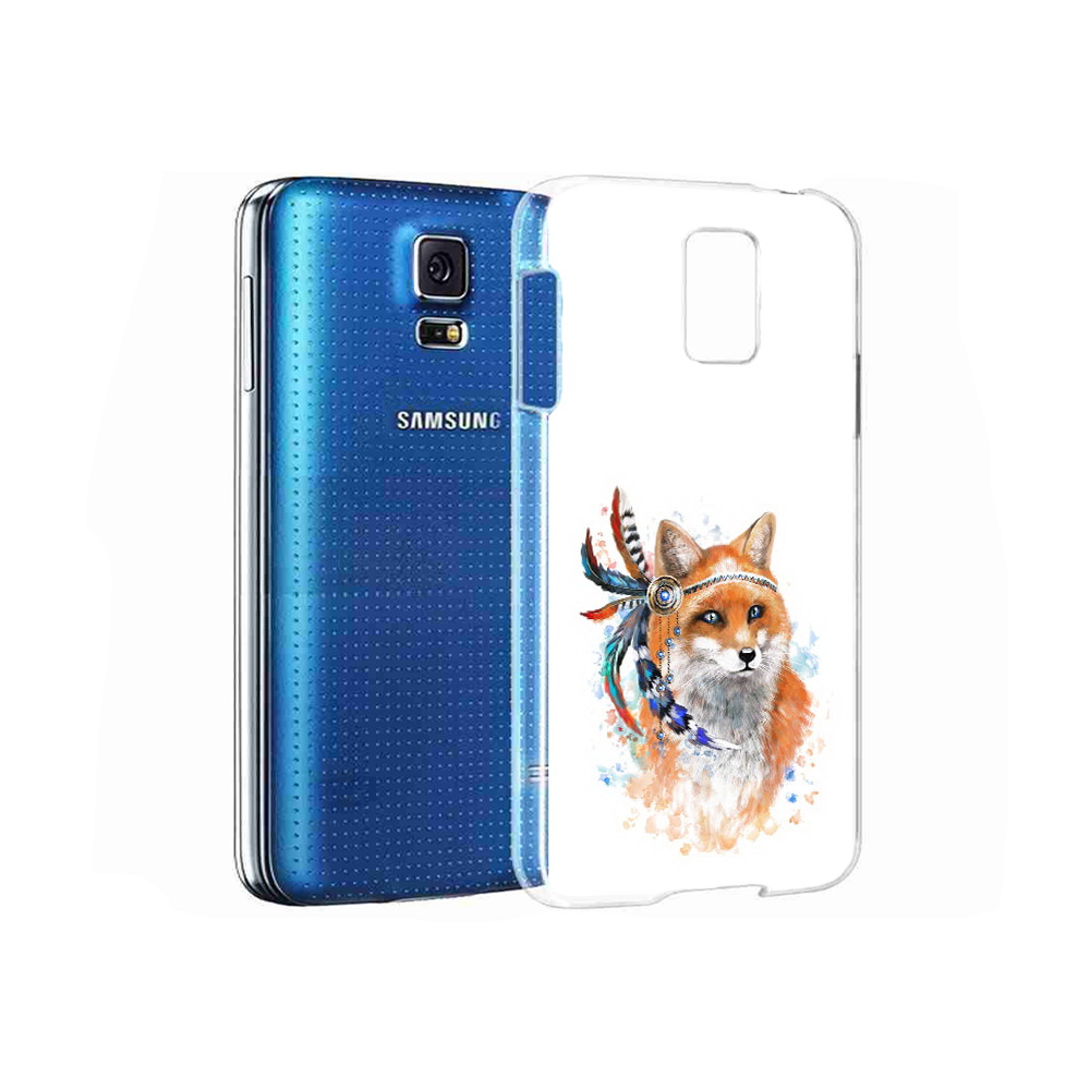 

Чехол MyPads Tocco для Samsung Galaxy S5 инду лиса (PT12196.512.377), Прозрачный, Tocco