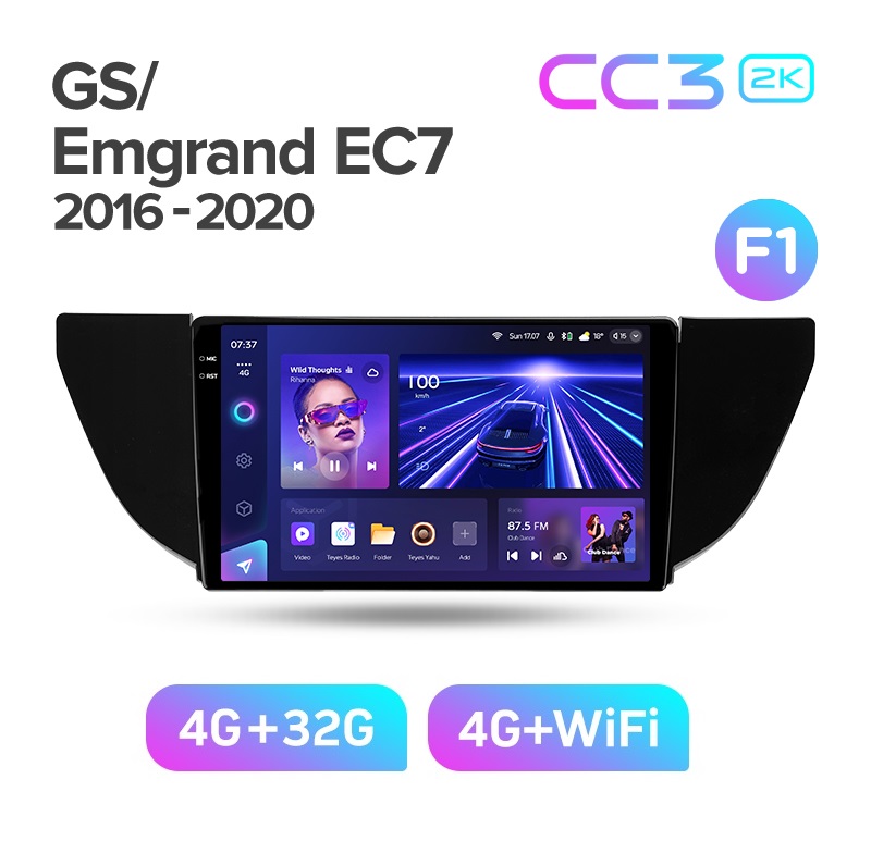 Магнитола TEYES GEELY EMGRAND EC7 2016-2020 г CC3 2K 432ГБ 3389000₽