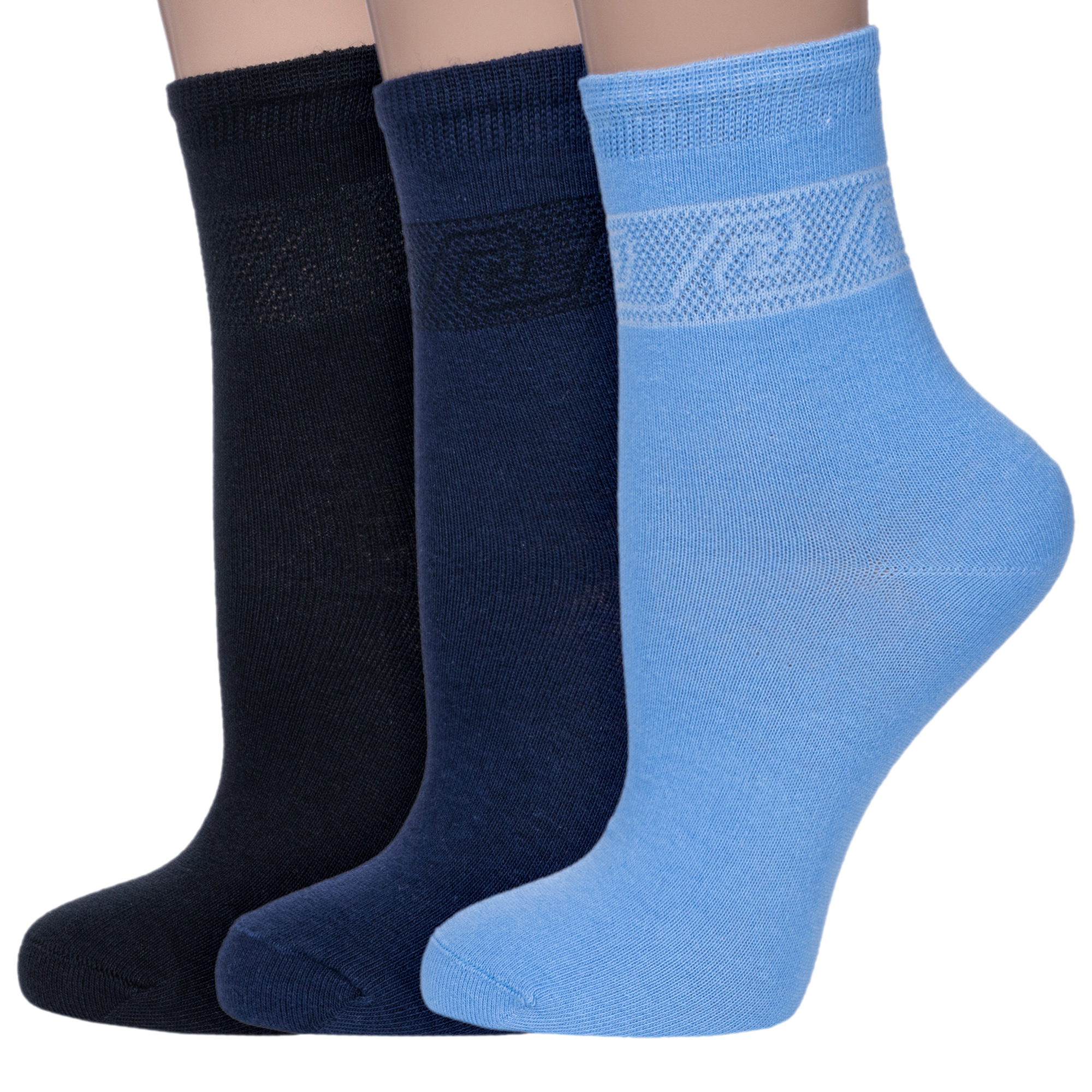 Комплект носков женских НАШЕ 3-422С1 разноцветных 23