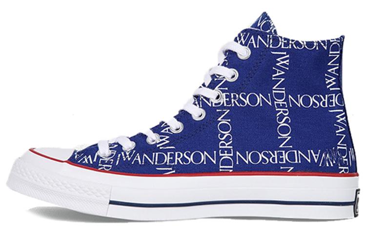 

Кеды унисекс Converse J.W.Anderson 1970s All Star Chuck 70 Grid Hi-Flame синие 42 EU, Синий, J.W.Anderson x Converse 1970s All Star Chuck 70 Grid Hi-Flame