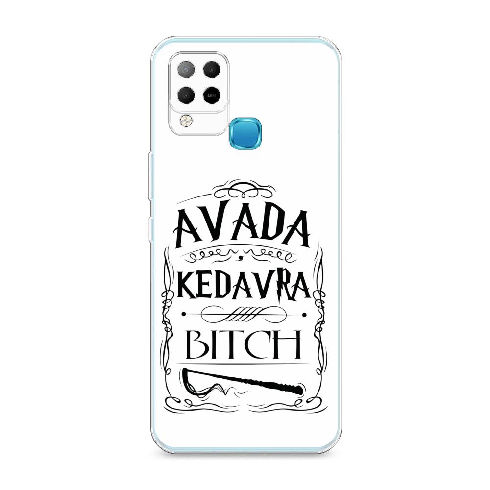 

Чехол на Infinix HOT 10S "Avada kedavra bitch", Белый;серый;черный, 3100250-6