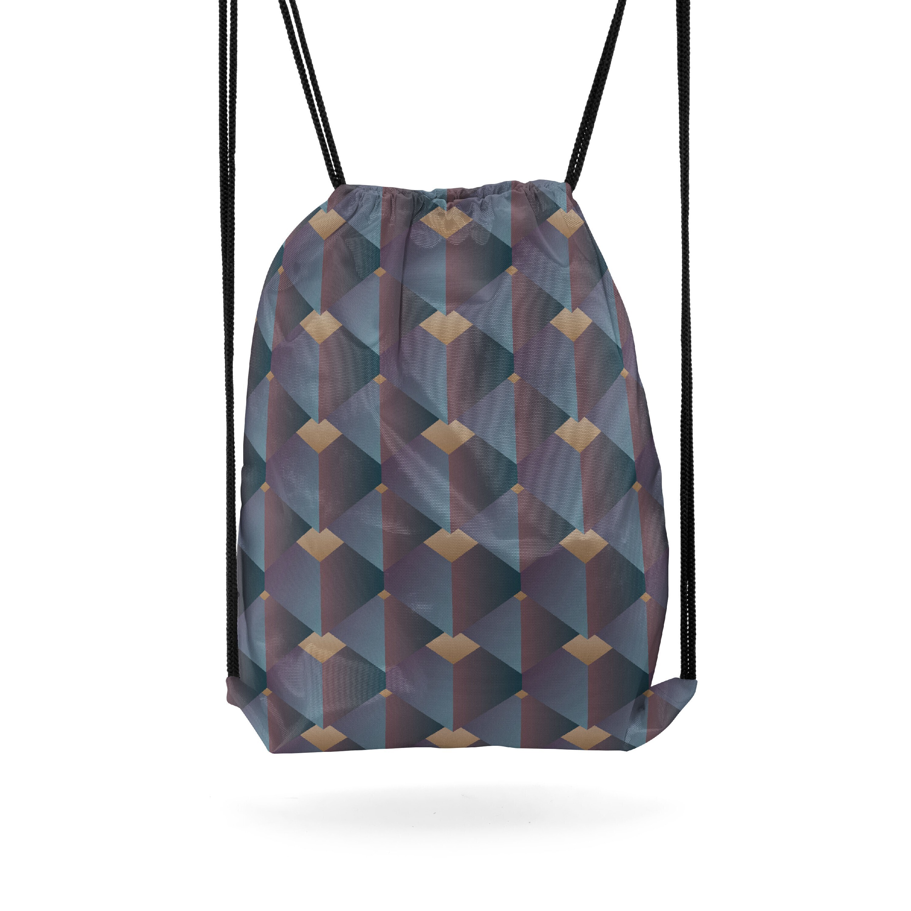 

Мешок-рюкзак для сменной обуви Burnettie GeometricArchitecturalPattern05, Синий