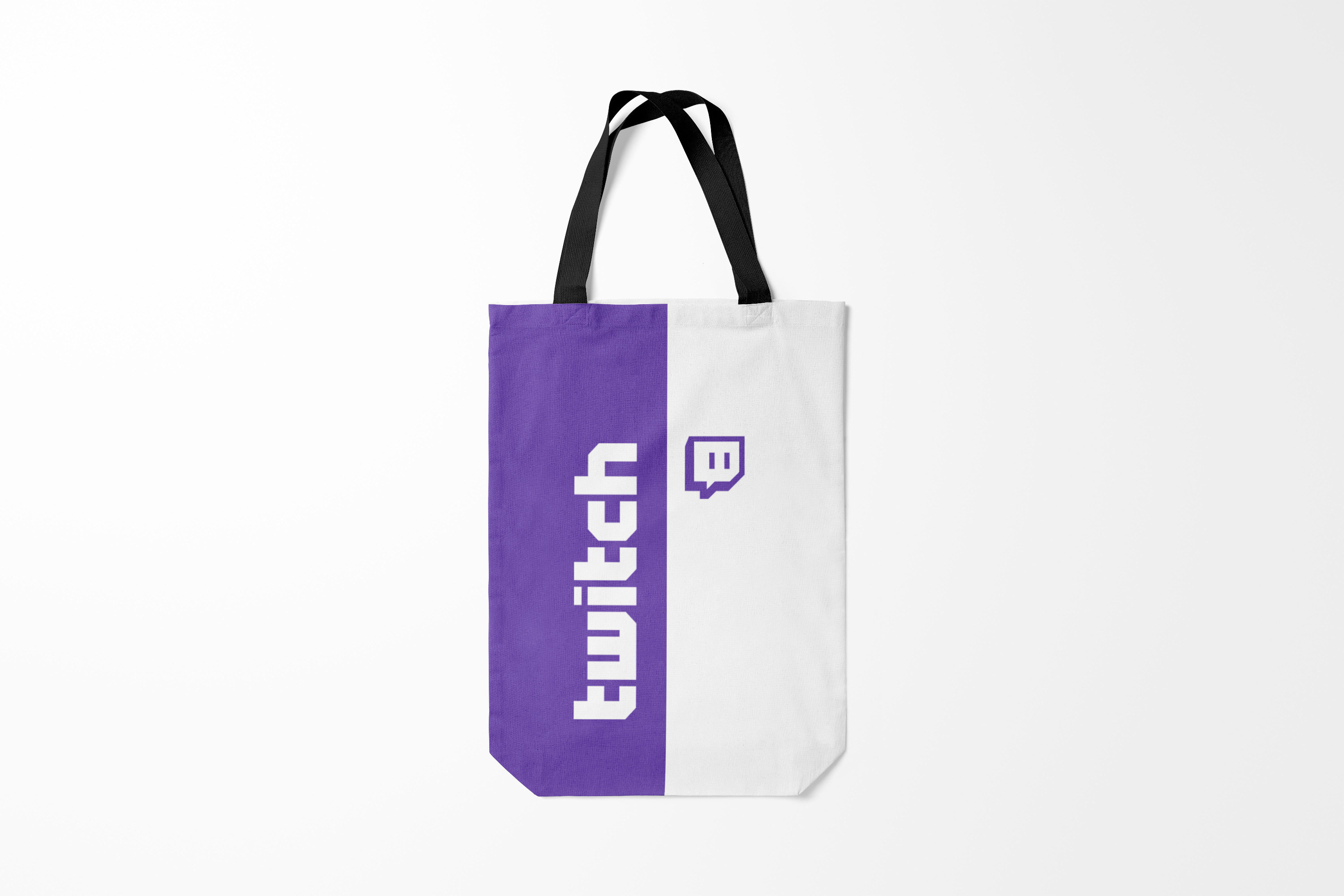 

Сумка шoппер унисекс Burnettie Модные Twitch, белый; фиолетовый, Модные Twitch