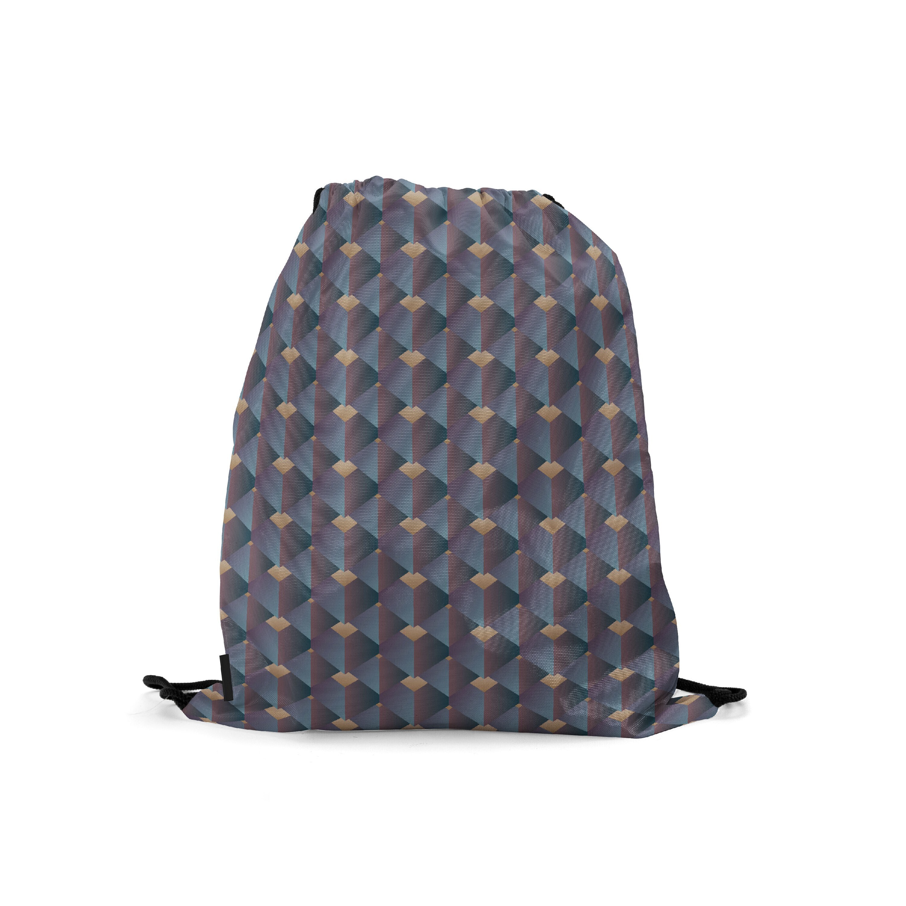 

Мешок-рюкзак для сменной обуви Burnettie GeometricArchitecturalPattern05Big, Синий