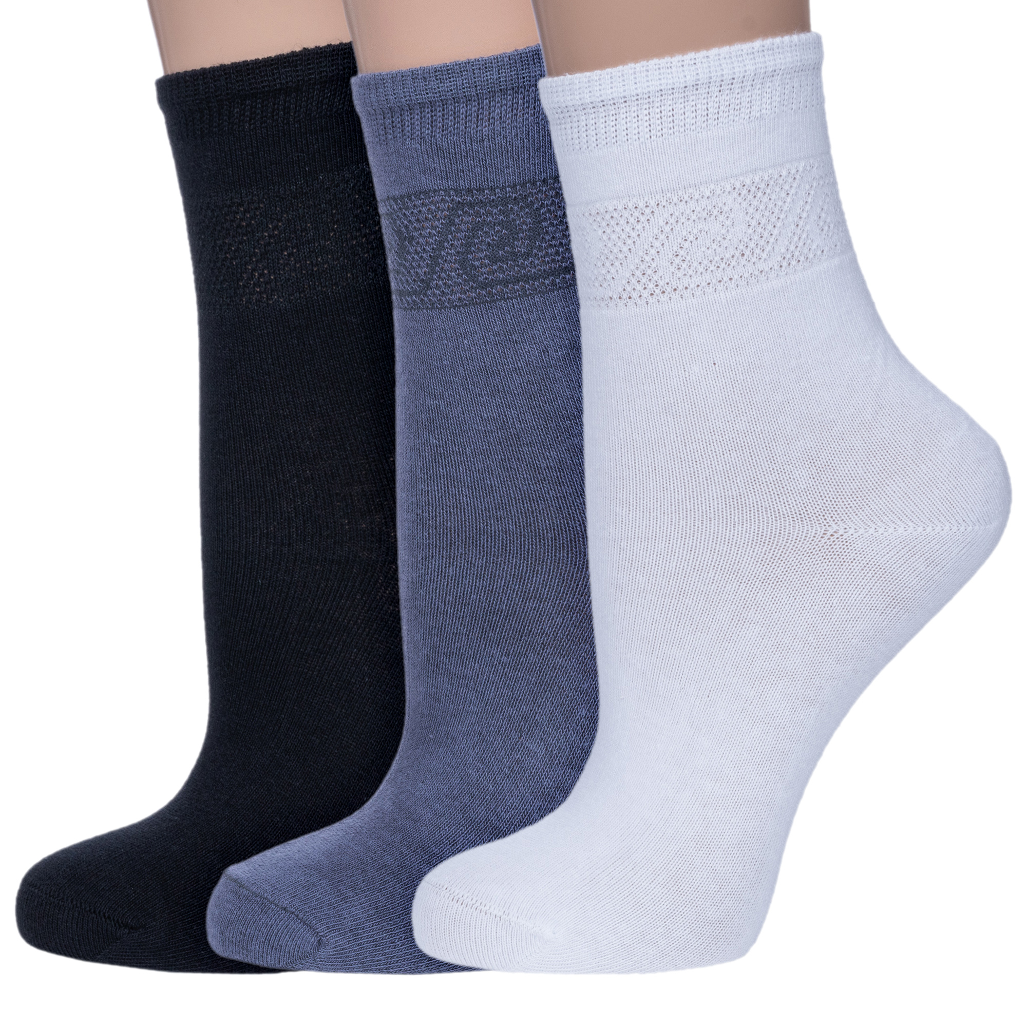 Комплект носков женских НАШЕ 3-422С1 разноцветных 27