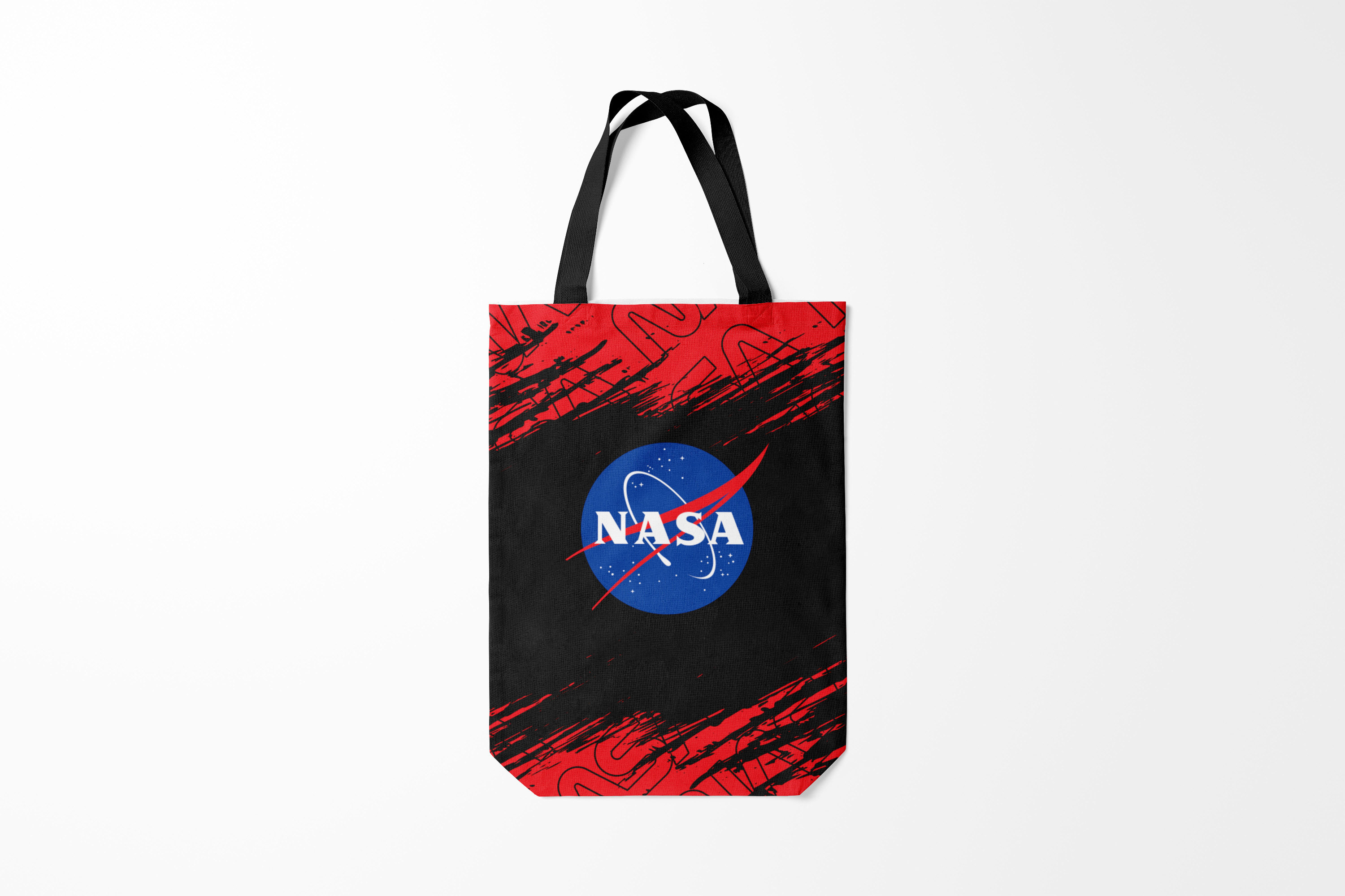 

Сумка шoппер унисекс Burnettie Модные NASA НАСА, черный, Модные NASA НАСА