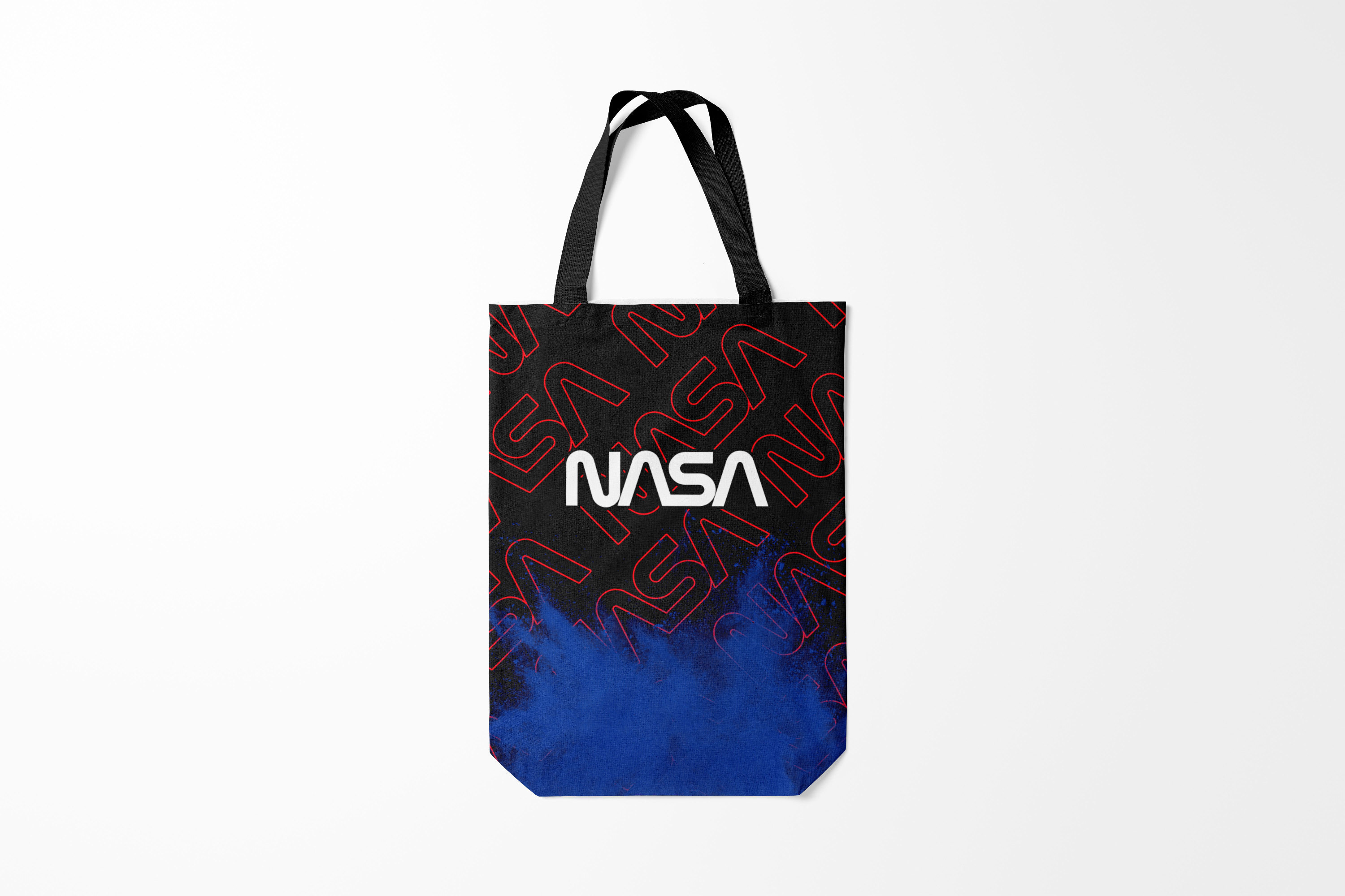

Сумка шoппер унисекс Burnettie Модные NASA НАСА, черный, Модные NASA НАСА