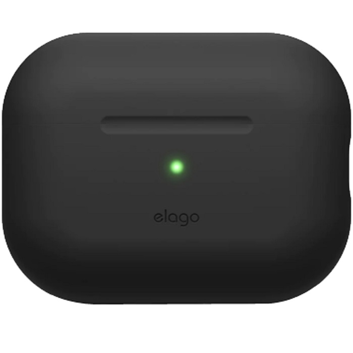 

Чехол Elago Silicone Case Black зарядного кейса AirPods Pro, Черный, Silicone Case Black зарядного кейса AirPods Pro