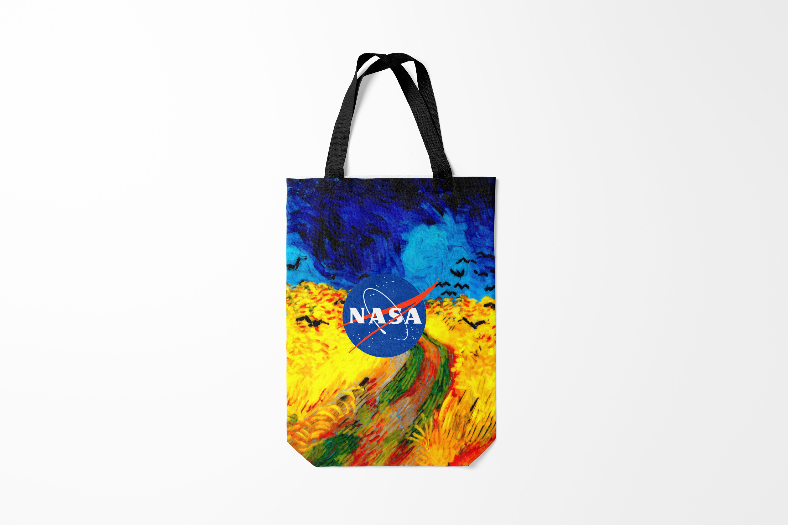 

Сумка шoппер унисекс Burnettie Модные NASA ВАНГОГ, разноцветный, Модные NASA ВАНГОГ