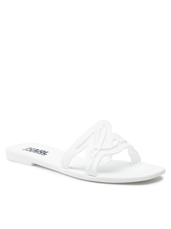 

Сланцы женские Karl Lagerfeld KL80008 белые 39 EU, Белый, KL80008