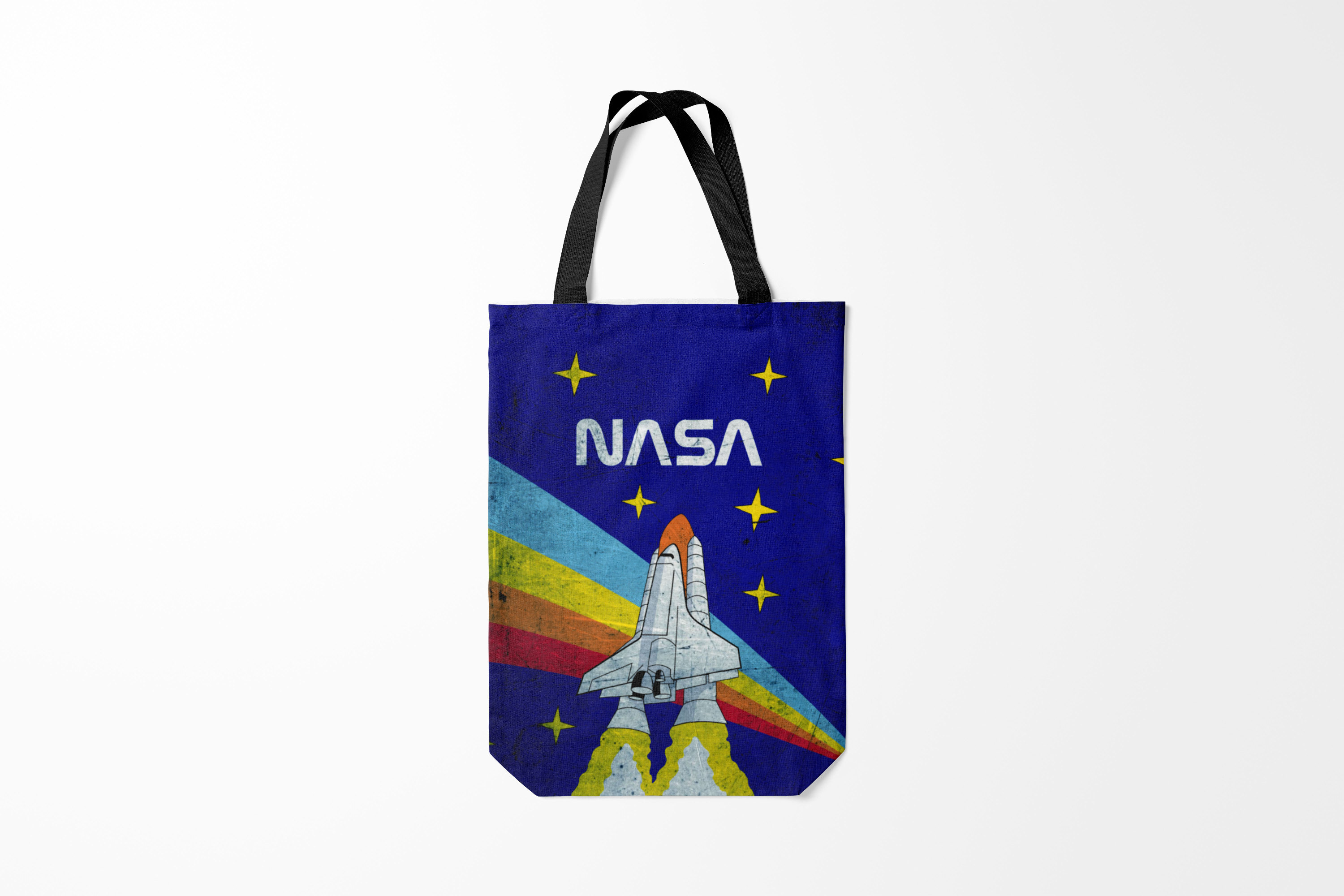 

Сумка шoппер унисекс Burnettie Модные NASA, синий, Модные NASA