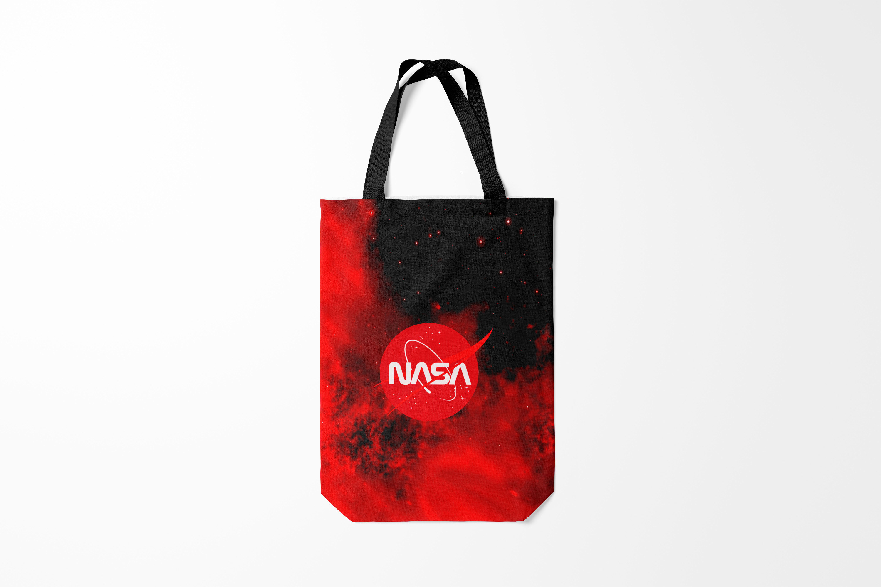 

Сумка шoппер унисекс Burnettie Модные NASA, красный, Модные NASA