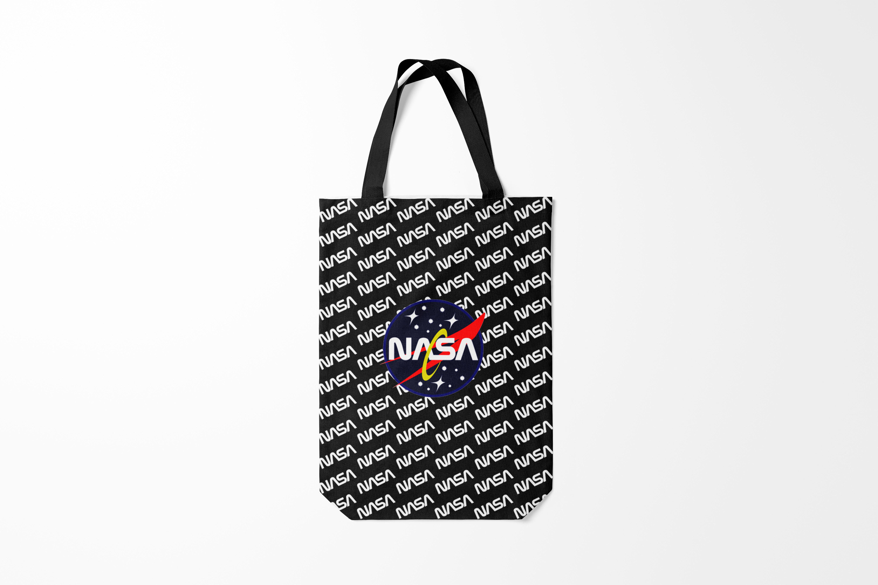 

Сумка шoппер унисекс Burnettie Модные NASA, черный, Модные NASA