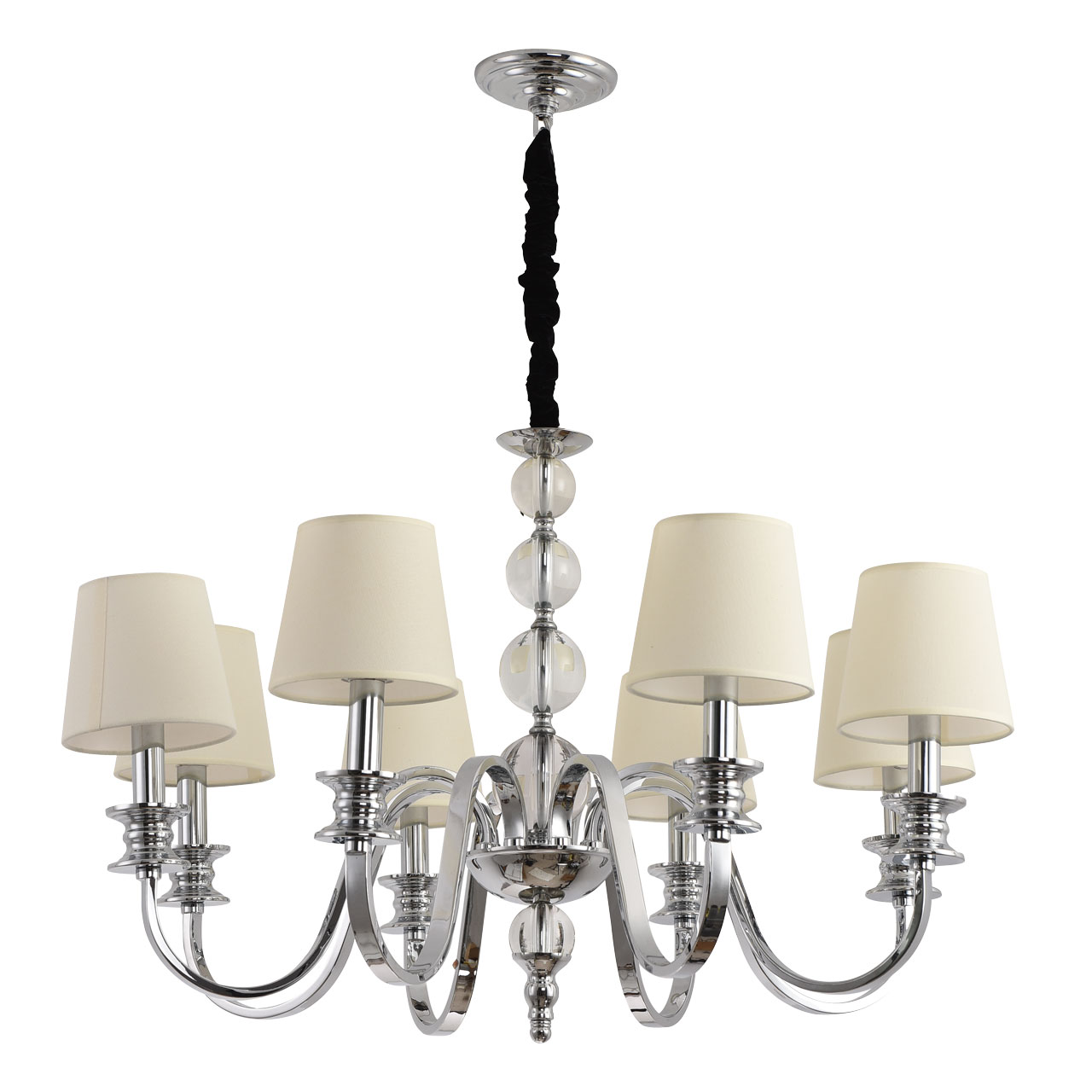 

Светильник потолочный с абажуром Chiaro 460011108 Инесса 8*40W E14 220 V люстра, Инесса 460011108