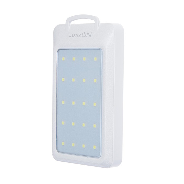

Внешний аккумулятор LuazON PB-09 7000 мАч, 2хUSB, microUSB, 1 A, фонарик