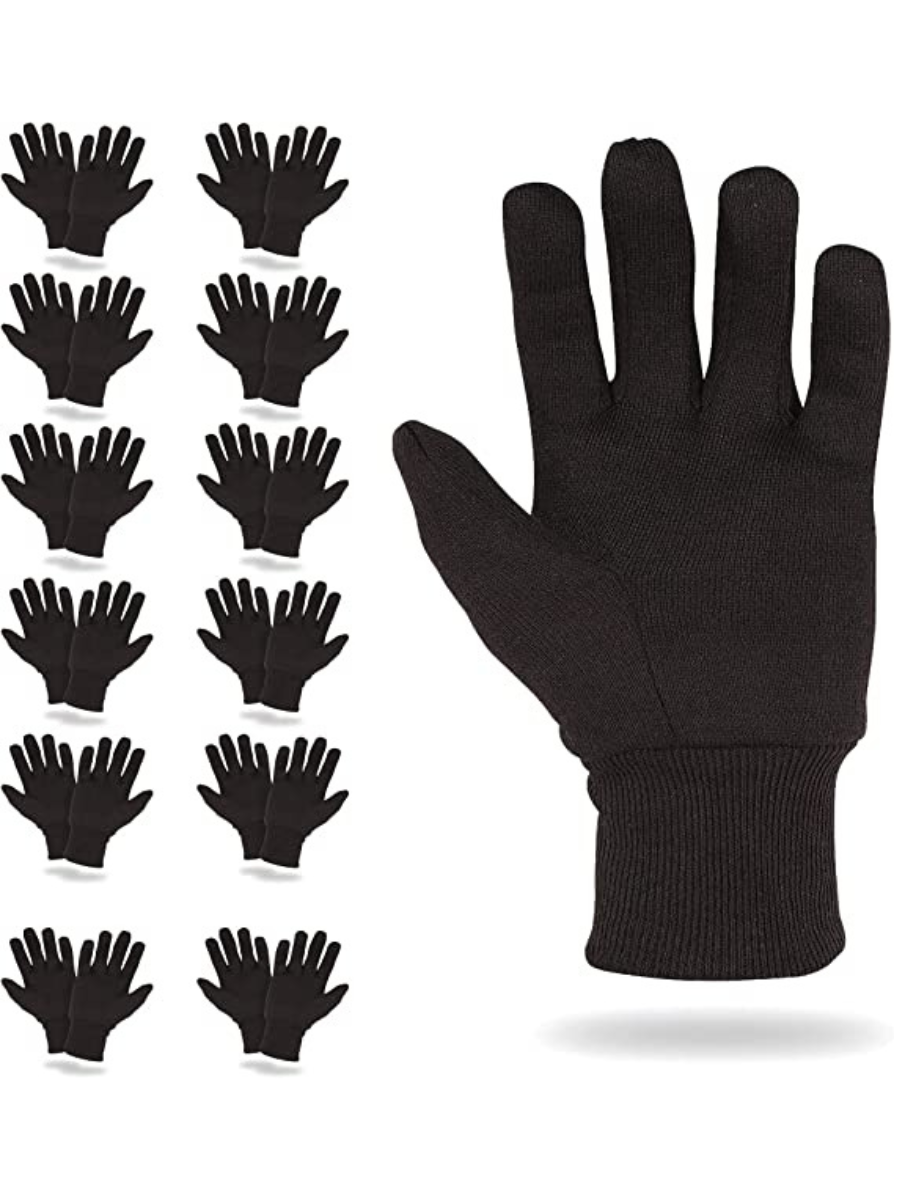 Перчатки рабочие из трикотажа Джерси ABC Pack & Supply 24 штук (12 пар), плотность 10 oz текстильные дышащие перчатки tegera