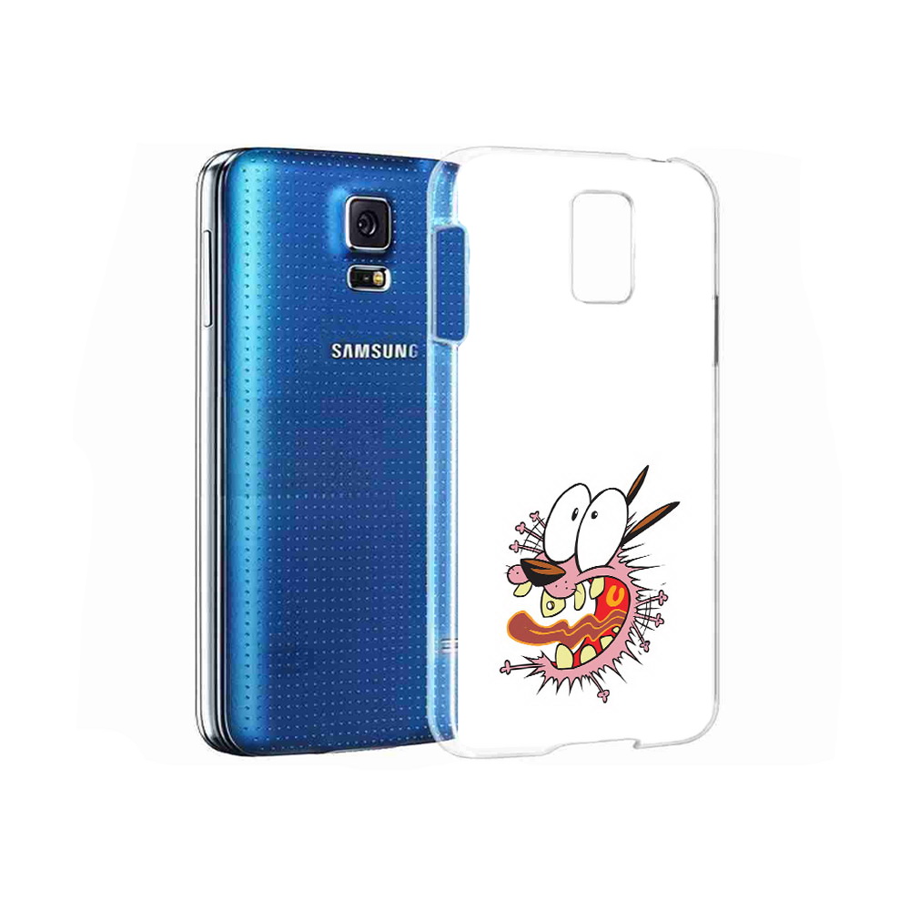 

Чехол MyPads Tocco для Samsung Galaxy S5 испуганный бобик (PT12196.512.381), Прозрачный, Tocco