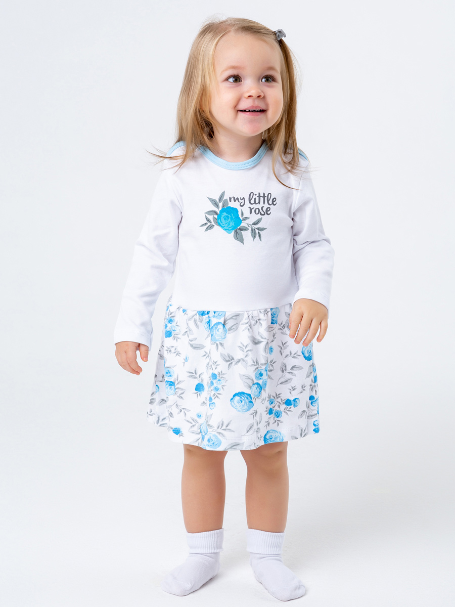 Платье детское для девочек КотМарКот 200221563 Цвет белый размер 80