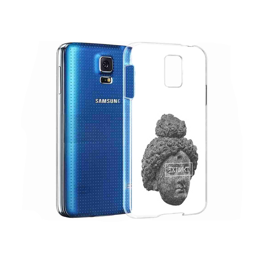 

Чехол MyPads Tocco для Samsung Galaxy S5 каменное лицо девушки (PT12196.512.383), Прозрачный, Tocco